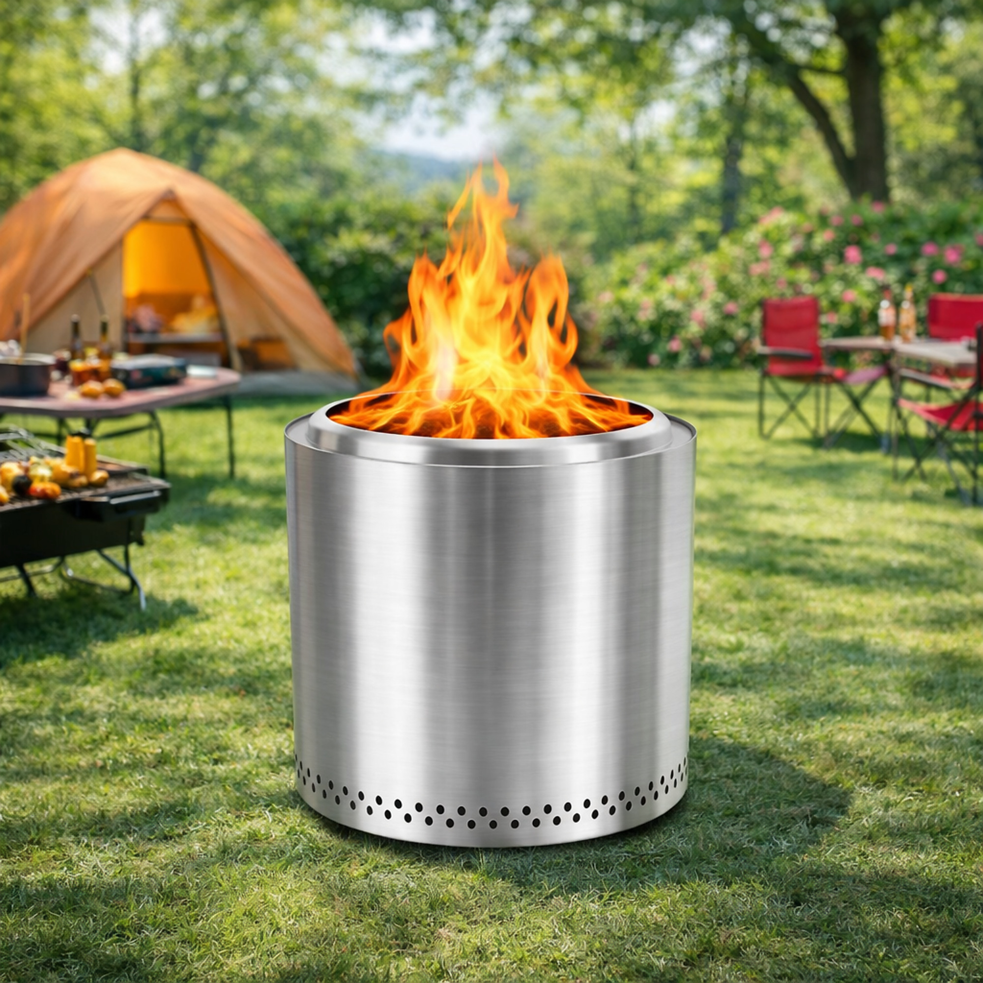 Red Mountain Valley Smokeless Fire Pit — 19in., Model# 2A-OH128